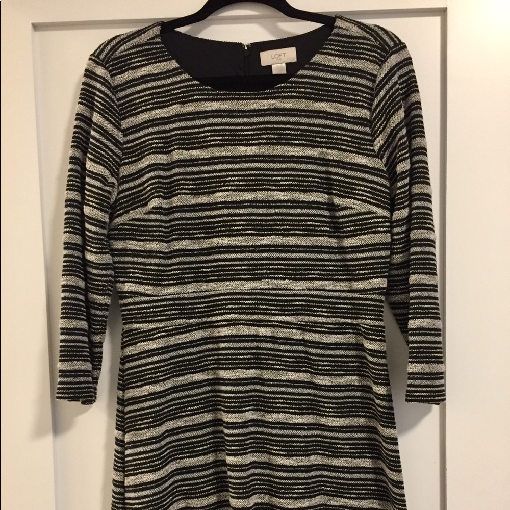 Loft Outlet black& white dress